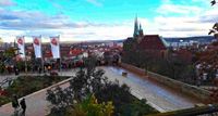 Aussicht vom Petersberg auf Erfurt
